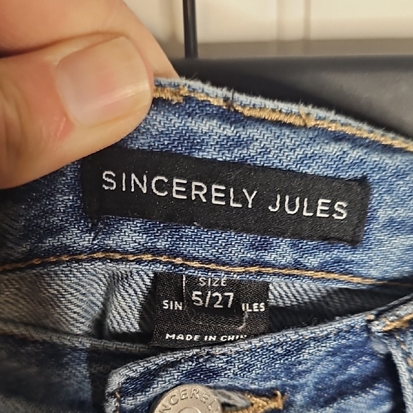 Sincerely Jules Light Blue High-Rise Barrel Denim Jeans - Picture 3 of 3